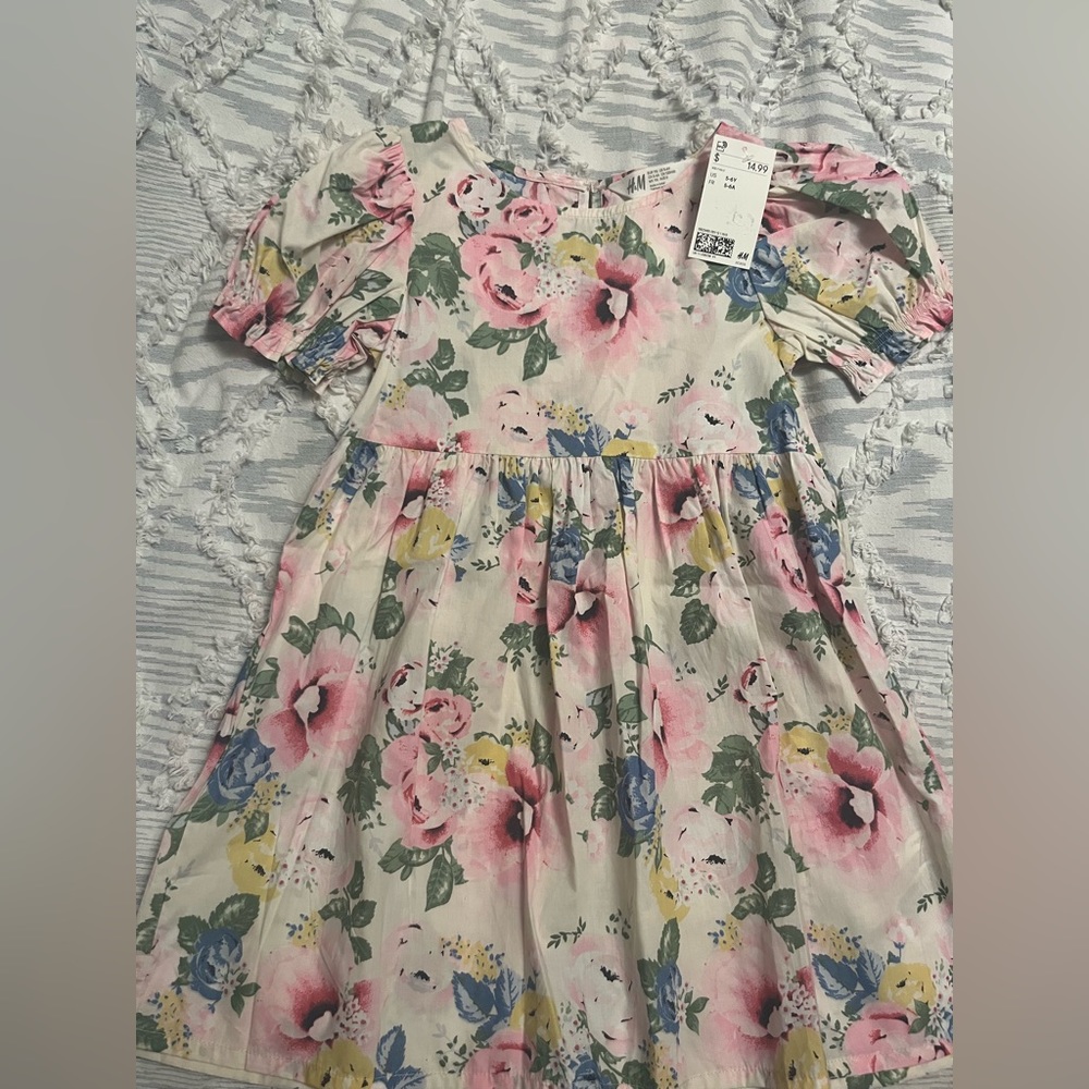 NWT girls size 6 floral dress H&M
